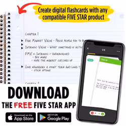 Five Star 38052 writing notebook 100 sheets Black, Blue, Green, Purple, Red, White