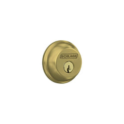 SCHLAGE Lock Company Single Cylinder Deadbolt  Satin Brass (B60 N 608)