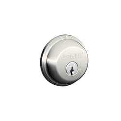 SCHLAGE Single Cylinder Deadbolt  Polished Nickel (B60 N 618)