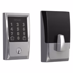 Schlage Encode Smart WiFi Deadbolt with Century Trim In Bright Chrome