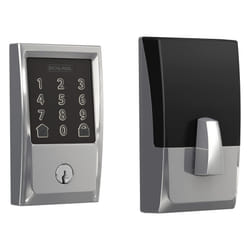 Schlage Encode Smart WiFi Deadbolt with Century Trim In Bright Chrome