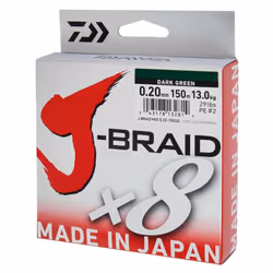 Daiwa J-Braid X8 500m Multi Colour - 79lb 0.35mm