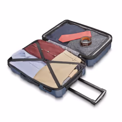 Samsonite Centric Hardside Expandable Luggage with Spinner Wheels  Blue Slate  Carry-On 20-Inch