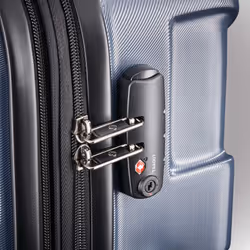 Samsonite Centric Hardside Expandable Luggage with Spinner Wheels  Blue Slate  Carry-On 20-Inch