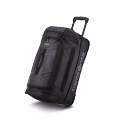 Samsonite Andante 2 Wheeled Rolling Duffel Bag  All Black  22-Inch