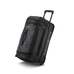 Samsonite Andante 2 Wheeled Rolling Duffel Bag  All Black  22-Inch