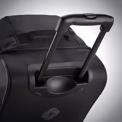 Samsonite Andante 2 Wheeled Rolling Duffel Bag  All Black  22-Inch
