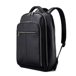 Samsonite Classic Leather Backpack  Black  One Size
