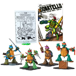 Teenage Mutant Ninja Turtles: Original Sketch Collector Figure with Comic Book by Playmates Toys