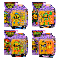 Teenage Mutant Ninja Turtles: Mutant Mayhem Basic Figure Turtle 4-Pack