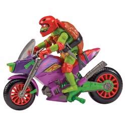 Teenage Mutant Ninja Turtles Vehicle With Fig - Purple Dragon Cycle W/Raph