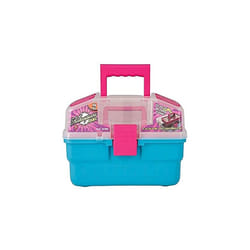 Cosmic Children's Fishing Tackle Box - Kids Storage Play Box with Spill Proof Tray and 27 Piece Tackle including Floats, Hooks, Bait