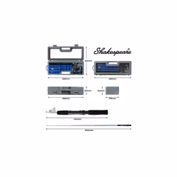 Firebird Travelmate Fishing Rod and Reel Combo â Perfect for Anglers Who Love to Travel, Starter Kit that Includes Spinning Rod, Reel, Reel Loaded