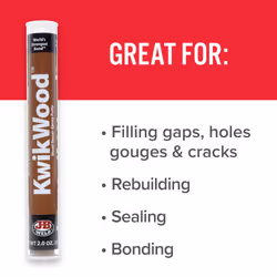 J-B Weld 8258 KwikWood Wood Repair Epoxy Putty Stick-7 inch  Beige