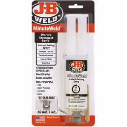 JB Weld MinuteWeld 50101UK - Carded 25ml Resealable Syringe