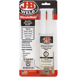 JB Weld MinuteWeld 50101UK - Carded 25ml Resealable Syringe