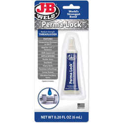 JB Weld Perma-Lock Medium Strength Thread Locker Blue 24206UK - 6ml