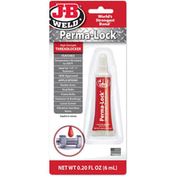 JB Weld Perma-Lock High StrengthThread Locker Red 27106UK - Carded 6ml