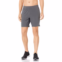 Mens Performance Stretch Woven 7 Training Short, charcoal Heather, X-Small