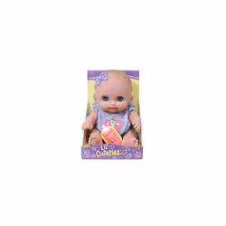 JC Toys Lil Cutesies 8.5"" All Vinyl Baby Doll | Posable and Washable