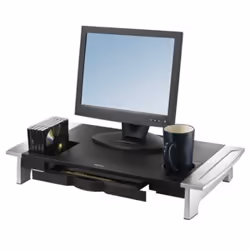 Fellowes Office Suites Premium Monitor Riser, 36 kg, Height adjustment, Black