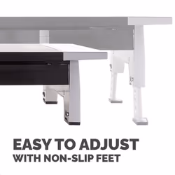 Fellowes Computer Monitor Stand with 5 Height Adjustments - Office Suites Monitor Riser with Storage Tray - Ergonomic Adjustable Monitor Stand for Computers - Max Weight 36KG/Max Size 28" - Graphite - Additional view 5