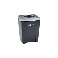 Fellowes Office Suites Paper Clip Cup  Plastic  2 7/16 x 2 3/16 x 3 1/4  Black/Silver