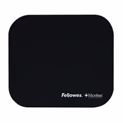 Fellowes Microban Mouse Pad Black, Black