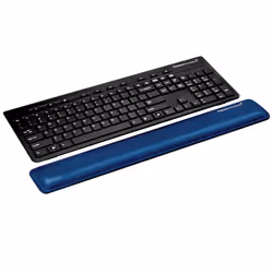 Fellowes 9175601 Wrist Rest  Nonskid Bottom  18-3/8-Inch x2-3/4-Inch x9/16-Inch   Sapphire
