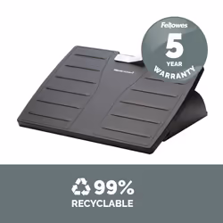 Fellowes Foot Rest Under Desk - Office Suites Under Desk Foot Rest Ergonomic Foot Rest with 3 Height Adjustable Positions & Antibacterial Technology - Foot Rest Stool for Office & Home - Black - Additional view 8