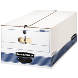 Bankers Box STORFILE MediumDuty Storage Boxes  FastFold  String and Button  Legal  4 Pack 0070503