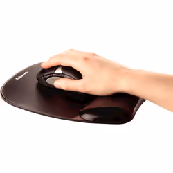 Fellowes Mouse Mat Wrist Support - Crystals Gel Mouse Pad with Non Slip Rubber Base - Ergonomic Mouse Mat for Computer, Laptop, Home Office Use - Compatible with Laser and Optical Mice - Black - Additional view 5