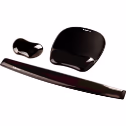 Fellowes Mouse Mat Wrist Support - Crystals Gel Mouse Pad with Non Slip Rubber Base - Ergonomic Mouse Mat for Computer, Laptop, Home Office Use - Compatible with Laser and Optical Mice - Black - Additional view 8