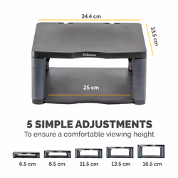 Fellowes Premium Monitor Riser Graphite - Additional view 4