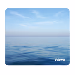 Fellowes Earth Series Mouse Pad Blue Ocean, Blue, Image, Plastic