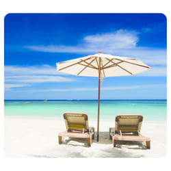 Fellowes Earth Series Mouse Pad Beach Chairs