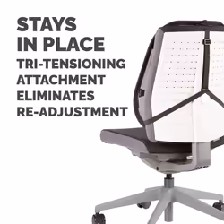 Fellowes Back Support for Office Chair - Professional Series Mesh Office Chair Back Support - Easy To Attach - H19.53 x W30.32 x D36.99cm - Additional view 7
