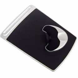 Fellowes Easy Glide Gel Wrist Rest and Mouse Pad Black 93730