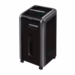 Fellowes Powershred 225Ci, Cross shredding, 24 cm, 3.9 x 38 mm, 20 sheets, Black, Grey, 37.6 kg