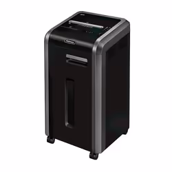 Fellowes Powershred 225i, Strip shredding, 24 cm, 5.8 mm, 20 sheets, Black, Grey, 34.9 kg