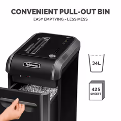 Fellowes Powershred 99Ci paper shredder Cross shredding 23 cm Black, Grey - Additional view 7