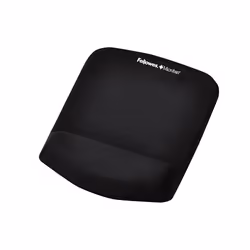 Fellowes PlusTouch, Black, Monochromatic, Polyurethane, Wrist rest