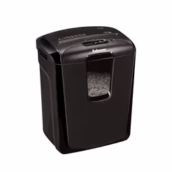 Fellowes Powershred M-8C, Cross shredding, 23 cm, Black, 310 x 244 x 378 mm