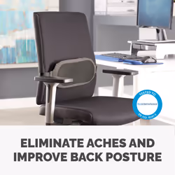 Fellowes I-Spire Series Black, Grey Seat & Back cushion