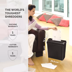 Fellowes Powershred P-25S Strip-Cut Shredder paper shredder Strip shredding 22 cm Black, Grey - Additional view 6