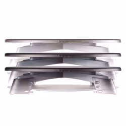 Fellowes(R) LCD Monitor Riser  Translucent Graphite Top With Platinum