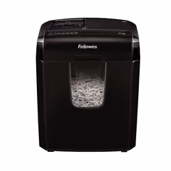 Fellowes Powershred 6C paper shredder Cross shredding 22 cm Black