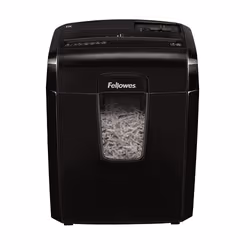Fellowes Powershred 8C paper shredder Cross shredding 22 cm Black