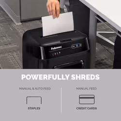 Fellowes Paper Shredder 200 Sheet Auto Feed Micro Cut Shredder AutoMax 200M Shredder with 32 Litre Bin Superior Security P5 - Additional view 4