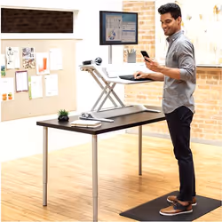 Fellowes Anti Fatigue Mat - Everyday Ergonomic Sit Stand Desk Mat for Use in Work or the Home Environment - H1.91 x W91.44 x D60.96cm - Black - Additional view 4
